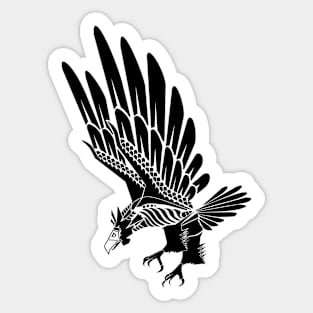 Flight of the Eagle Noir Sticker